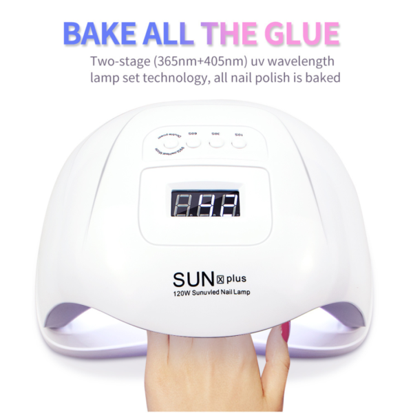 80W SUN Light X5 Plus UV LED Nail Art Dryer Light Lamp Gel Polish Curing AU Plug