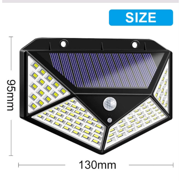 100 LED Solar Power Motion Sensor Light Outdoor Security Garden Waterproof Lamp