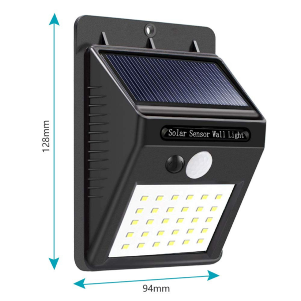 20 LED Solar Powered PIR Motion Sensor Light Garden Outdoor Security Lights