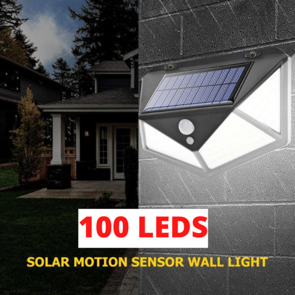 100 LED Solar Power Motion Sensor Light Outdoor Security Garden Waterproof Lamp