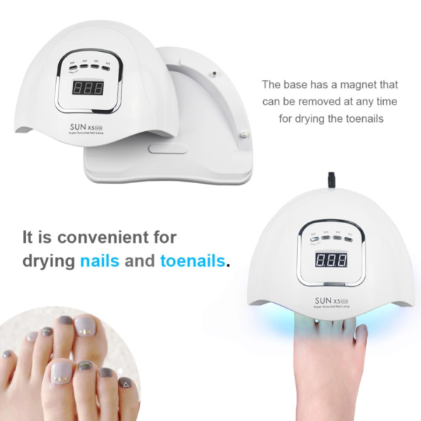 80W SUN Light X5 Plus UV LED Nail Art Dryer Light Lamp Gel Polish Curing AU Plug