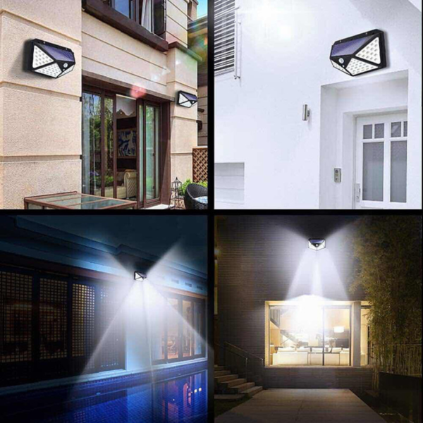 100 LED Solar Power Motion Sensor Light Outdoor Security Garden Waterproof Lamp