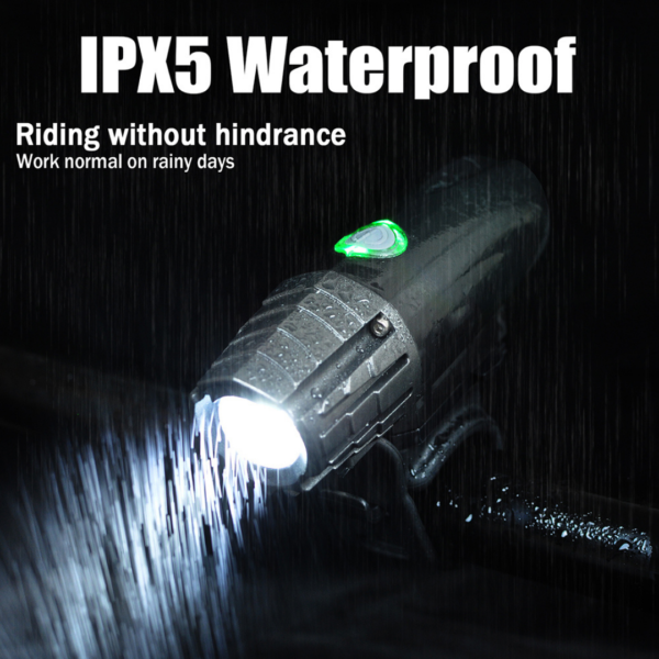 USB Light Bike Bicycle Rechargeable Waterproof Front and Back Set LED Headlight