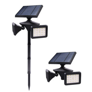 Solar Flood Lights Lights 2 Adjustable Heads