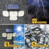 Outdoor LED Waterproof Wireless Security Wall Lamp Motion Sensor Led 4 Heads Solar Flood Lights For Garden - Image 11