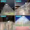 Outdoor LED Waterproof Wireless Security Wall Lamp Motion Sensor Led 4 Heads Solar Flood Lights For Garden - Image 7