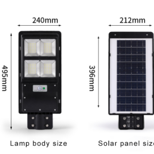 90w Outdoor IP65 Waterproof All- In -One LED Solar Street Light Lamp